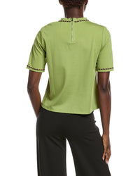 Gracia Chain Link Trim T-Shirt