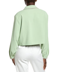 Gracia Pearl Beaded Crop Top