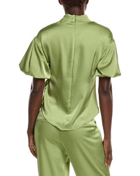 Gracia Side Tie Satin Top