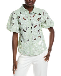 Gracia Lace Cutwork Shirt