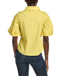 Gracia Ruffled Work Shirt