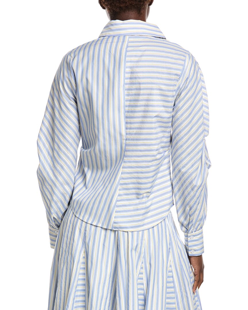 Gracia Vertical & Horizontal Striped Shirt