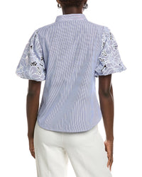 Gracia Eyelet Lace Work Shirt