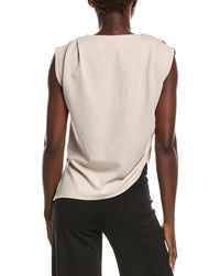 Gracia Gathered Shoulder Drape Top