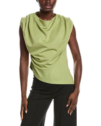 Gracia Gathered Shoulder Drape Top