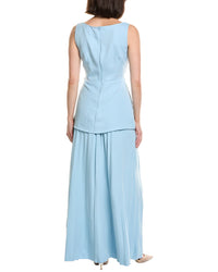 HL Affair Hl Affair 2Pc Top & Pleated Maxi Skirt Set