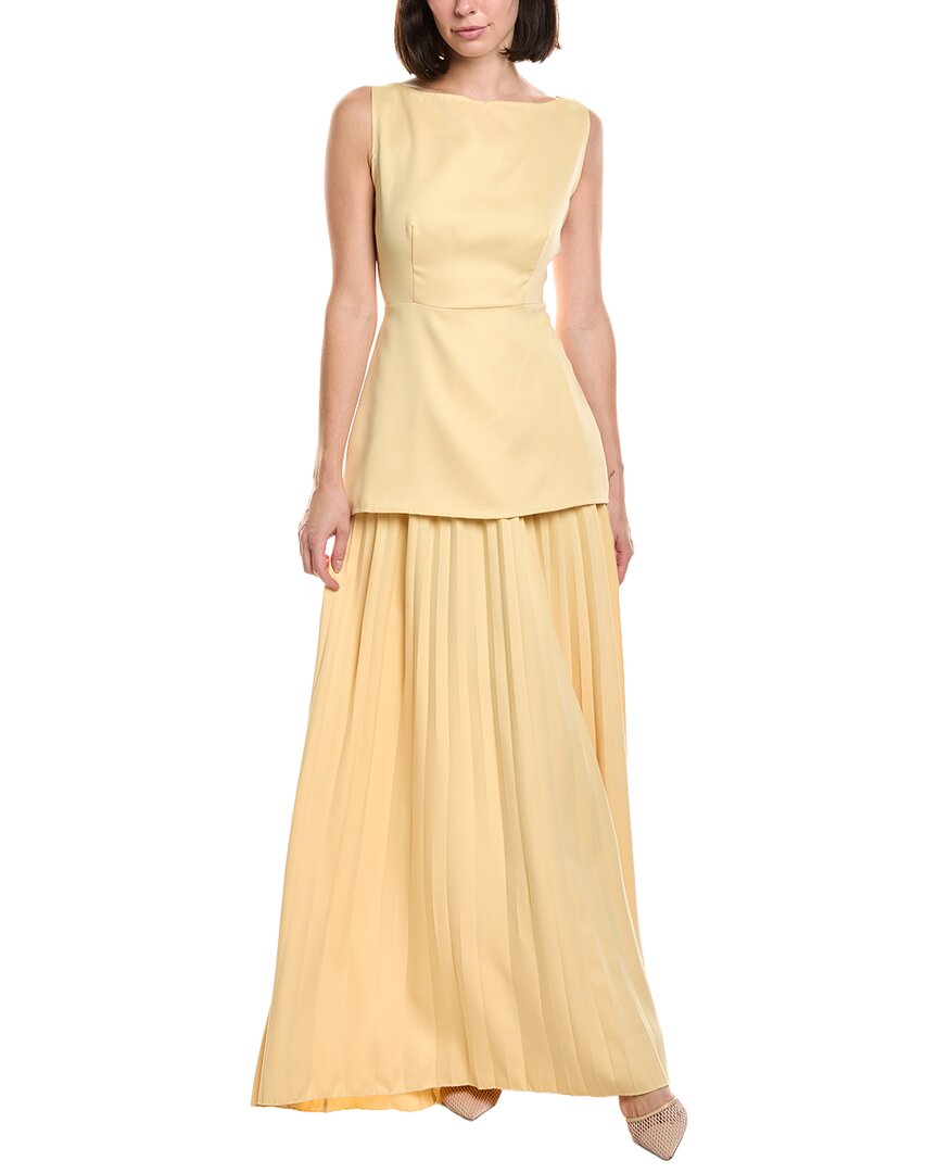 HL Affair Hl Affair 2Pc Top & Pleated Maxi Skirt Set