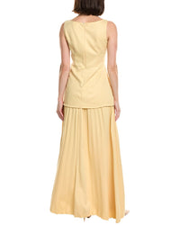 HL Affair Hl Affair 2Pc Top & Pleated Maxi Skirt Set