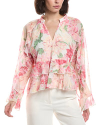HL Affair Hl Affair Ruffle Chiffon Blouse