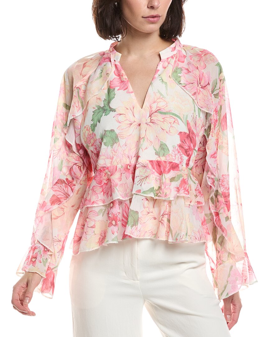 HL Affair Hl Affair Ruffle Chiffon Blouse