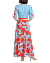 HL Affair Hl Affair Short Sleeve Maxi Dress