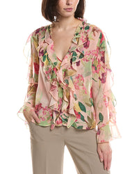 HL Affair Hl Affair Ruffle Chiffon Blouse