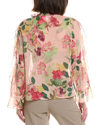 HL Affair Hl Affair Ruffle Chiffon Blouse