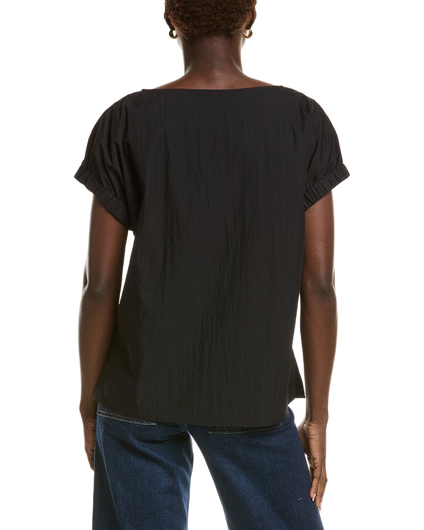 Lafayette 148 New York Gathered Cuff Sleeve Blouse