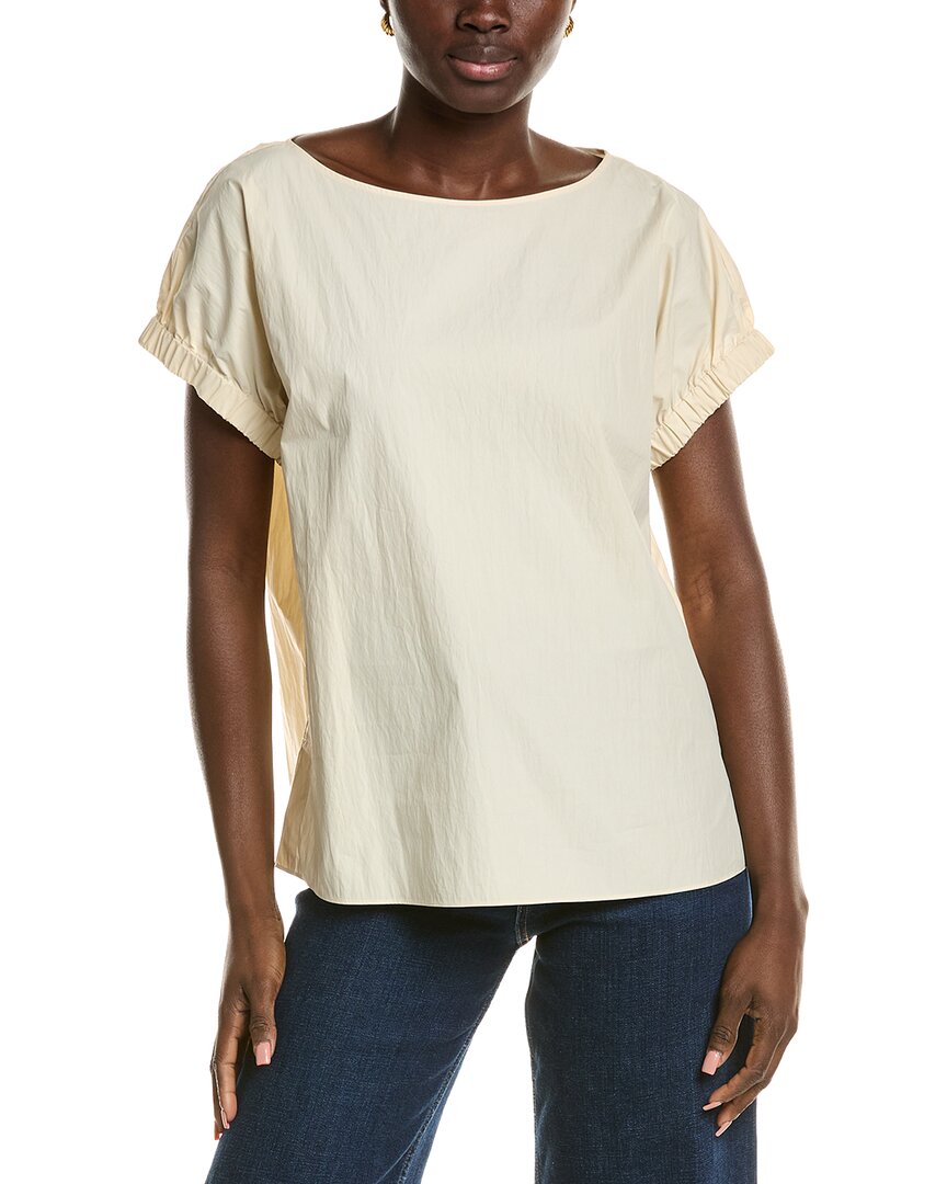 Lafayette 148 New York Gathered Cuff Sleeve Blouse