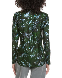 Lafayette 148 New York Printed Silk Blouse