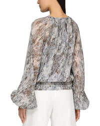 Lafayette 148 New York Gathered Detail Blouse