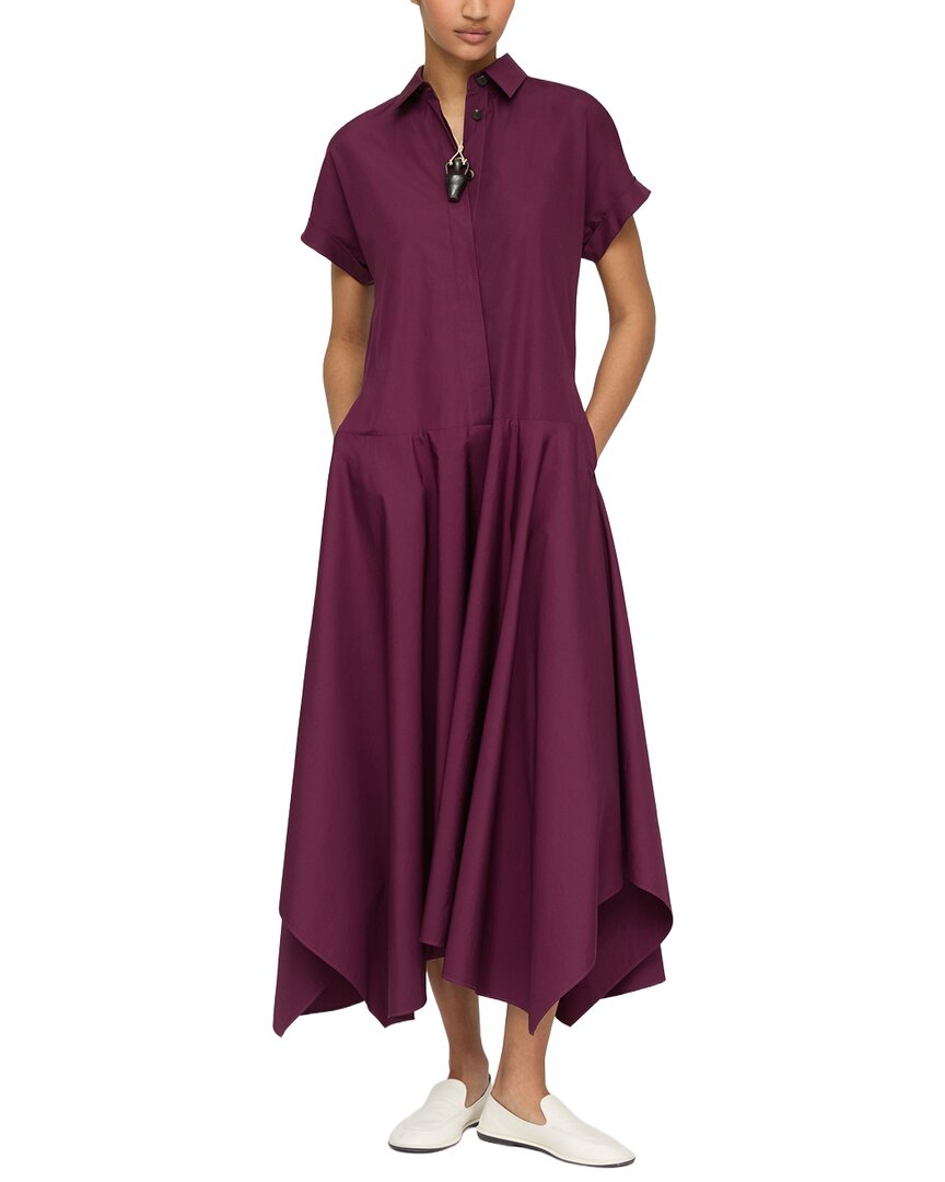 Lafayette 148 New York Collared Drop Waist Dress