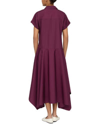 Lafayette 148 New York Collared Drop Waist Dress