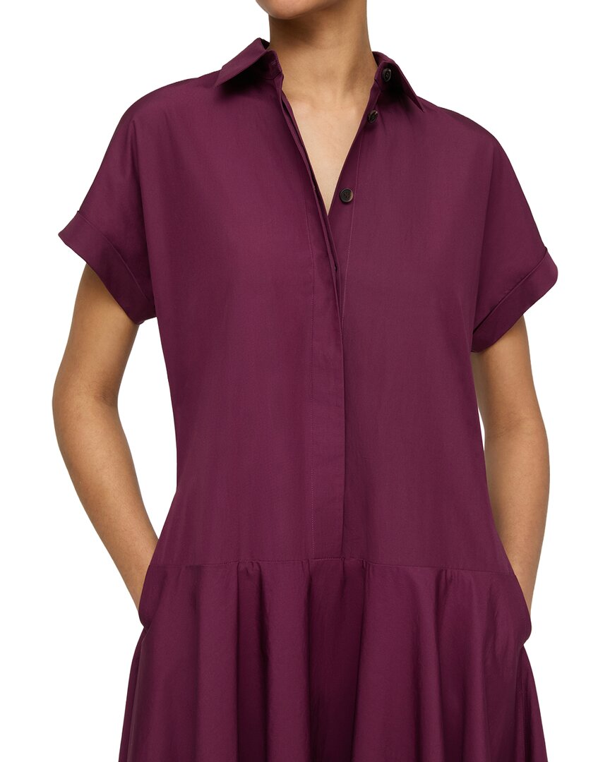 Lafayette 148 New York Collared Drop Waist Dress