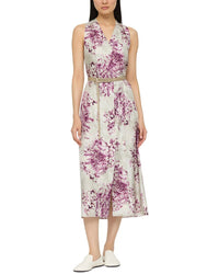 Lafayette 148 New York V-Neck Midi Dress