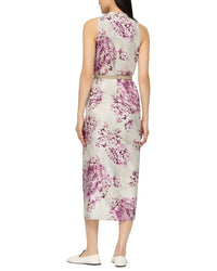 Lafayette 148 New York V-Neck Midi Dress