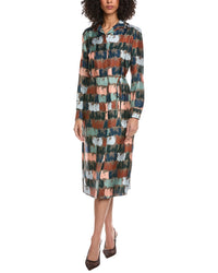 Lafayette 148 New York Printed Silk Shirtdress