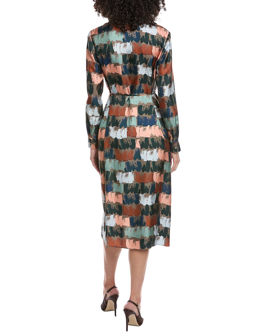 Lafayette 148 New York Printed Silk Shirtdress