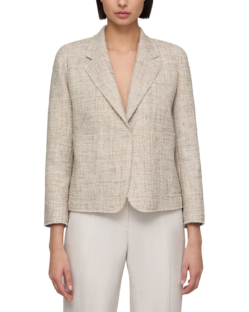 Lafayette 148 New York Boyfriend Cropped Blazer