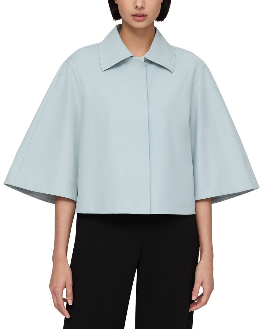 Lafayette 148 New York Elbow Sleeve Cropped Jacket
