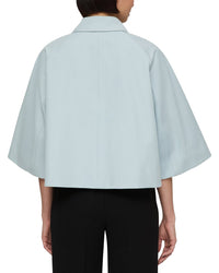Lafayette 148 New York Elbow Sleeve Cropped Jacket