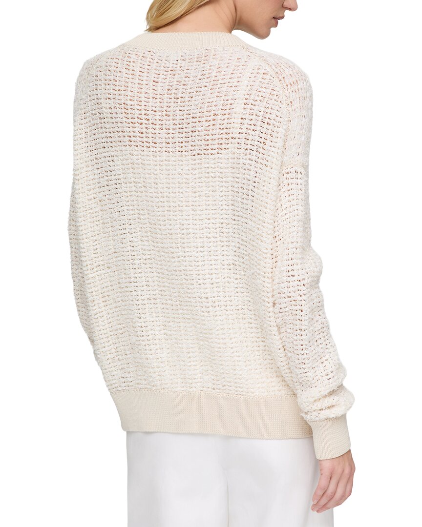 Lafayette 148 New York Textured Open Stitch Pullover
