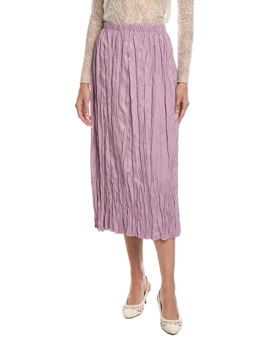Lafayette 148 New York Crinkle Midi Skirt