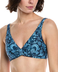 Monte And Lou Multi Fit Twist Crop Bikini Top