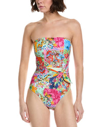 Monte And Lou Scarf Tie Bandeau One-Piece