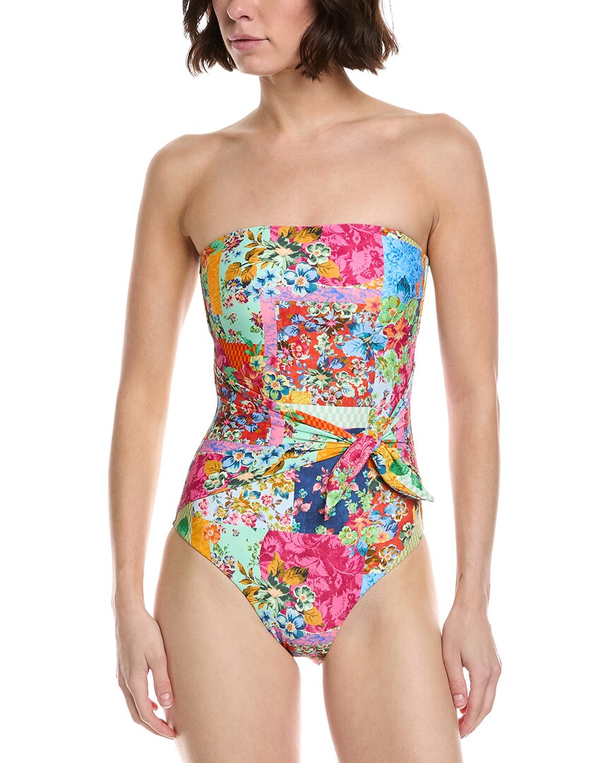 Monte And Lou Scarf Tie Bandeau One-Piece