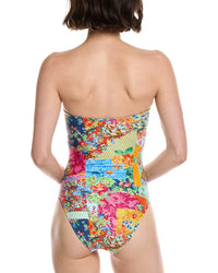 Monte And Lou Scarf Tie Bandeau One-Piece