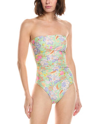 Monte And Lou Ruched Bandeau One-Piece