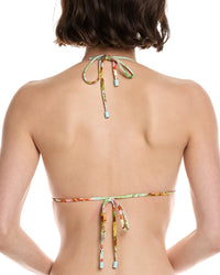 Monte And Lou Reversible Slide Triangle Bikini Top