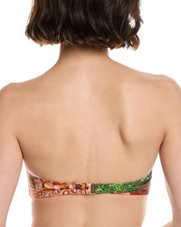 Monte And Lou Ruched U-Wire Bandeau Bikini Top