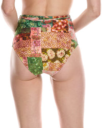 Monte And Lou Hoop Belt Retro High-Waist Bikini Bottom