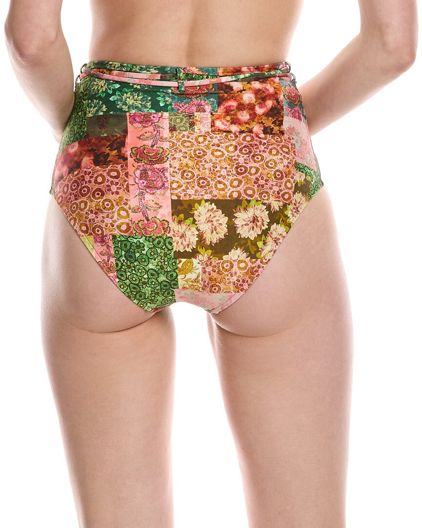 Monte And Lou Hoop Belt Retro High-Waist Bikini Bottom
