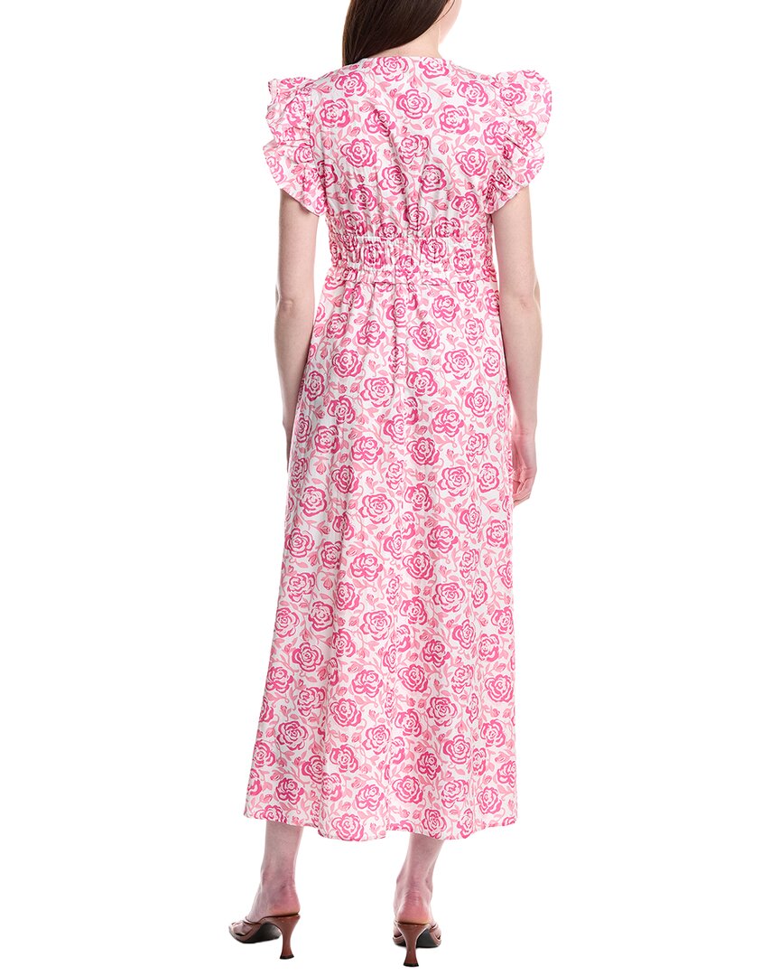 Sail To Sable Flutter Sleeve V Neck Maxi Dress