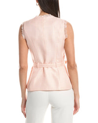Tahari Asl Belted Tweed Jacket