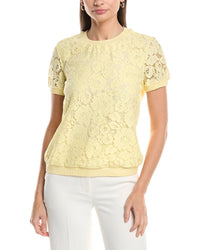 Tahari Asl Lace Front Top