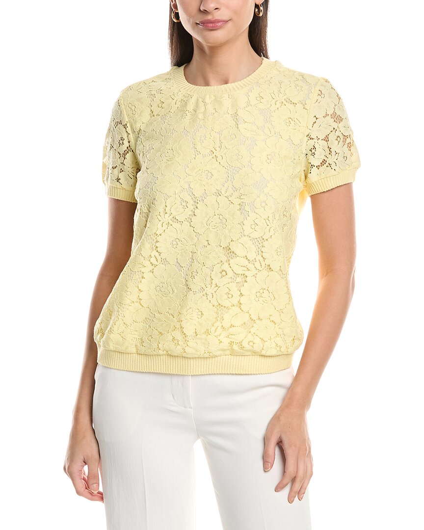 Tahari Asl Lace Front Top