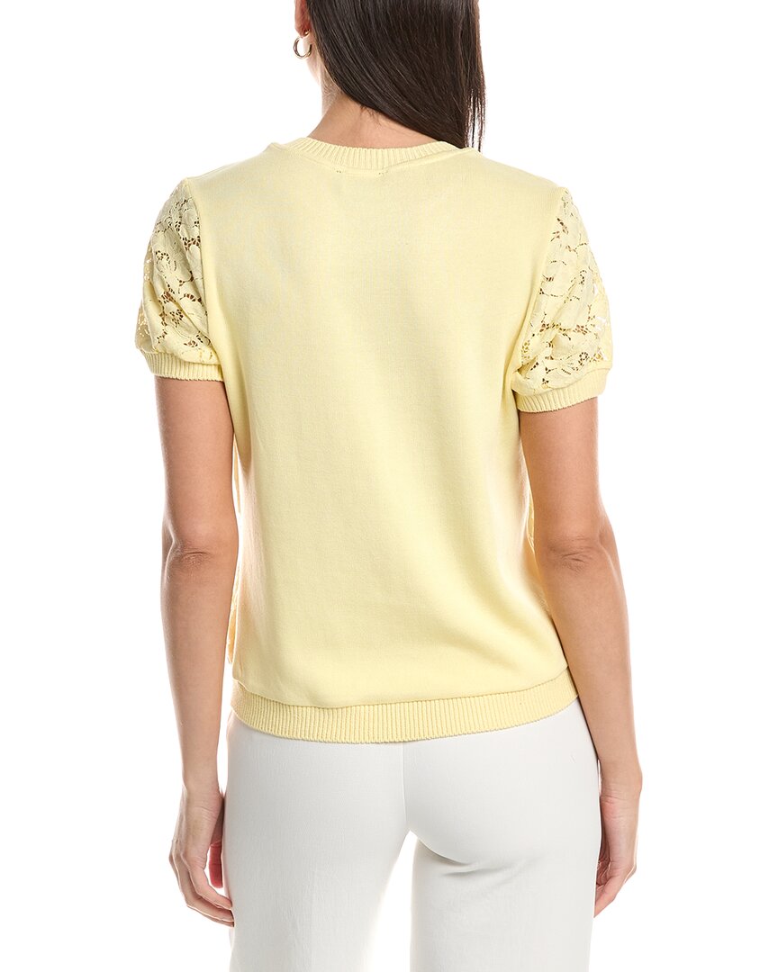 Tahari Asl Lace Front Top