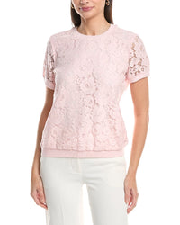 Tahari Asl Lace Front Top