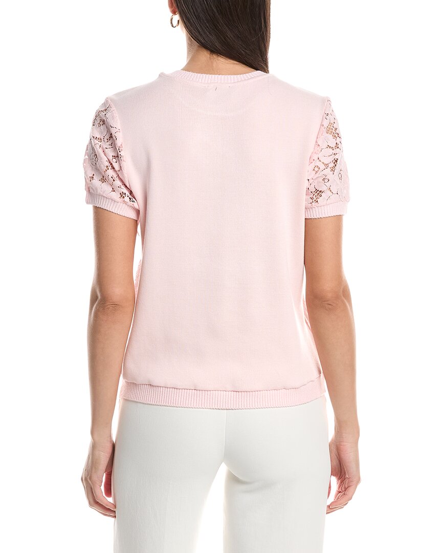 Tahari Asl Lace Front Top