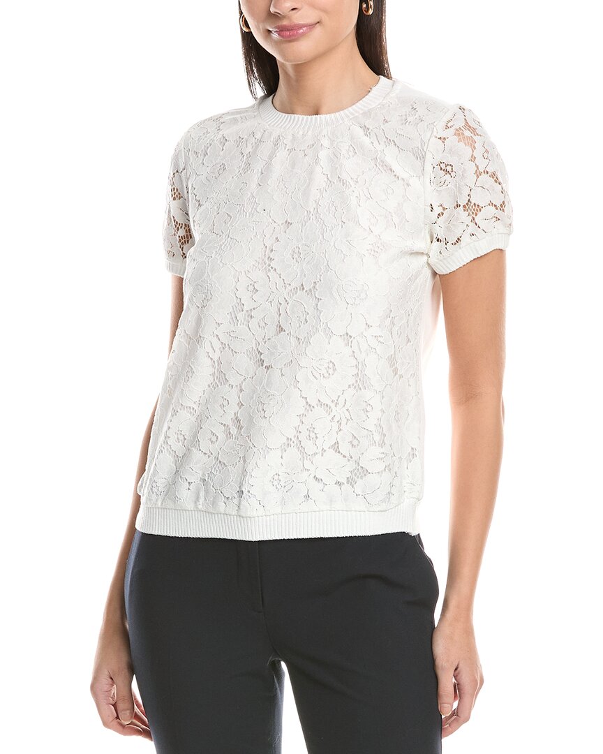 Tahari Asl Lace Front Top